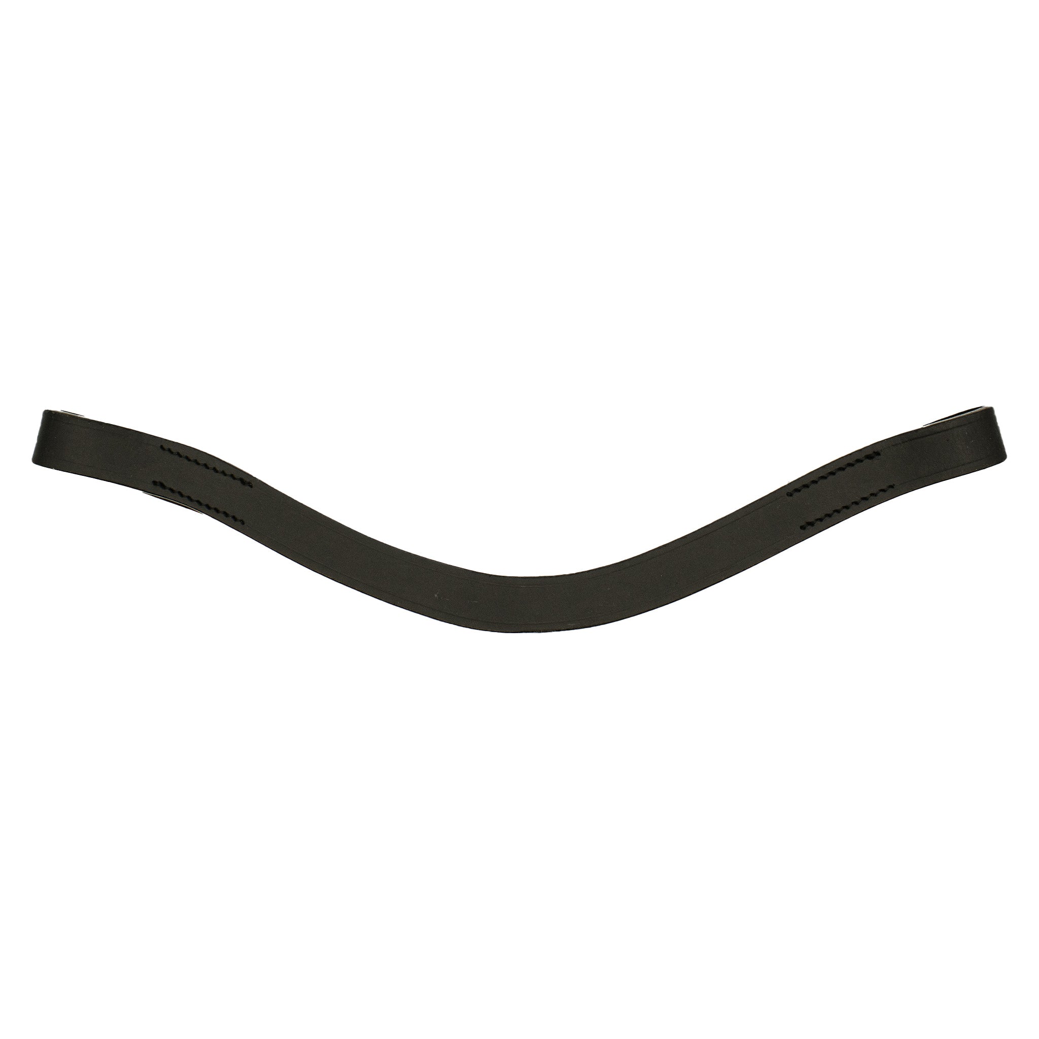 Curved Plain Leather Browbands