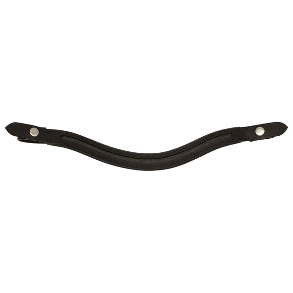 Empty Channel Browband - Curved with 6mm Channel and Quick Change End loops - 1
