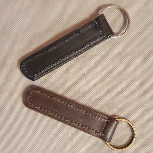Leather Empty Channel Keyrings - 3