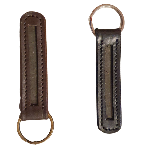 Leather Empty Channel Keyrings - 1
