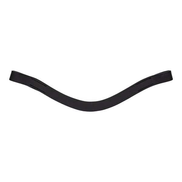 Plain Leather Browband - Curved - 1