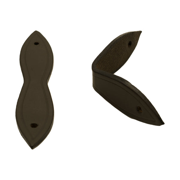 Leather Shaped Browband End Loops - 5 Pairs - 3