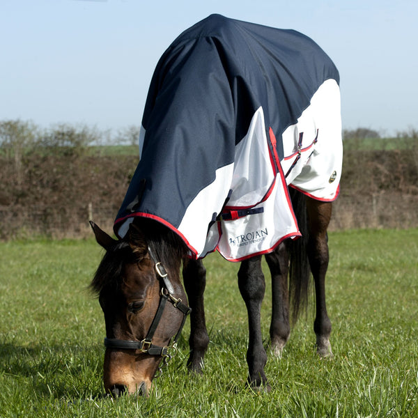 TROJAN Turnout Fly Rug and neck cover Combo - 3