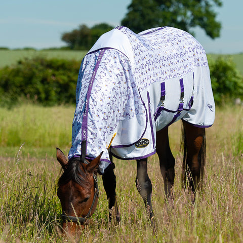 GALLOP Bees and Butterflies Mesh Fly Rug and Neck cover Combo - 0