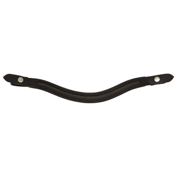 Empty Channel Browband - Curved with 6mm Channel and Quick Change End loops