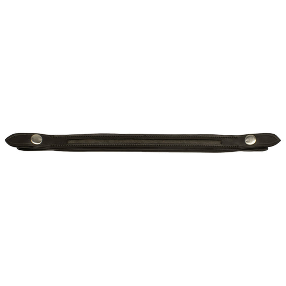 Empty Channel Browband - Straight with Quick Change End Loops - 8mm