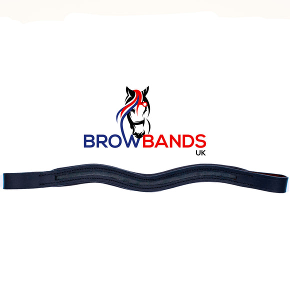 Empty Channel Browband - Wave Shaped - 6mm