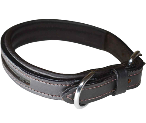 Leather Empty Channel Dog Collars
