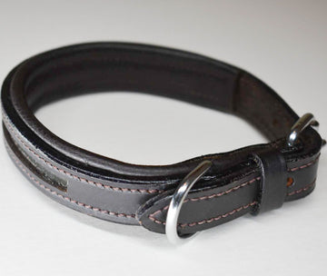 Leather Empty Channel Dog Collars - Browbands UK