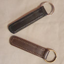 Leather Empty Channel Keyrings - Browbands UK