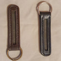 Leather Empty Channel Keyrings - 2