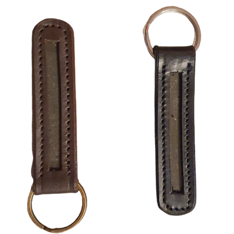 Leather Empty Channel Keyrings