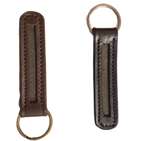 Leather Empty Channel Keyrings