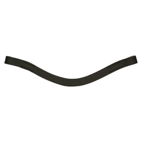 Plain Leather Browband - Curved - 0