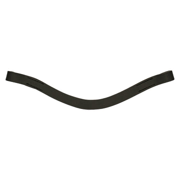 Plain Leather Browband - Curved - 0
