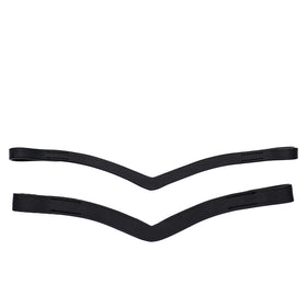 Plain Leather Browband - V Shape